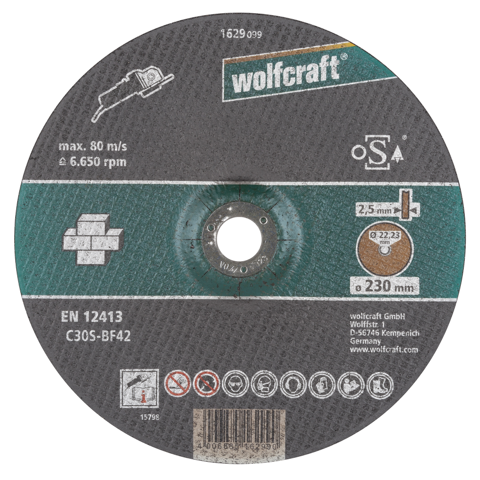 Trennscheiben für Stein, gekröpft