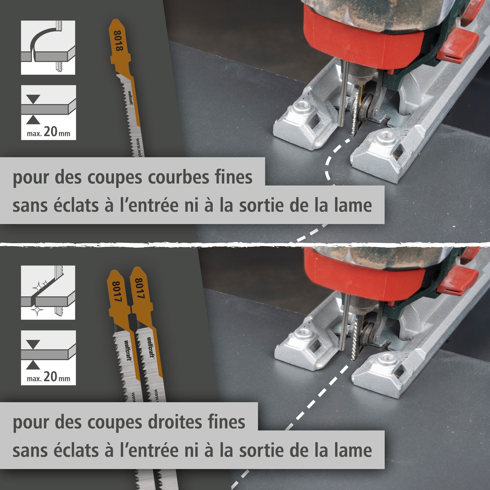 Jigsaw Blade Project Set for Making Furniture, 3 Pcs. - Info 3 French