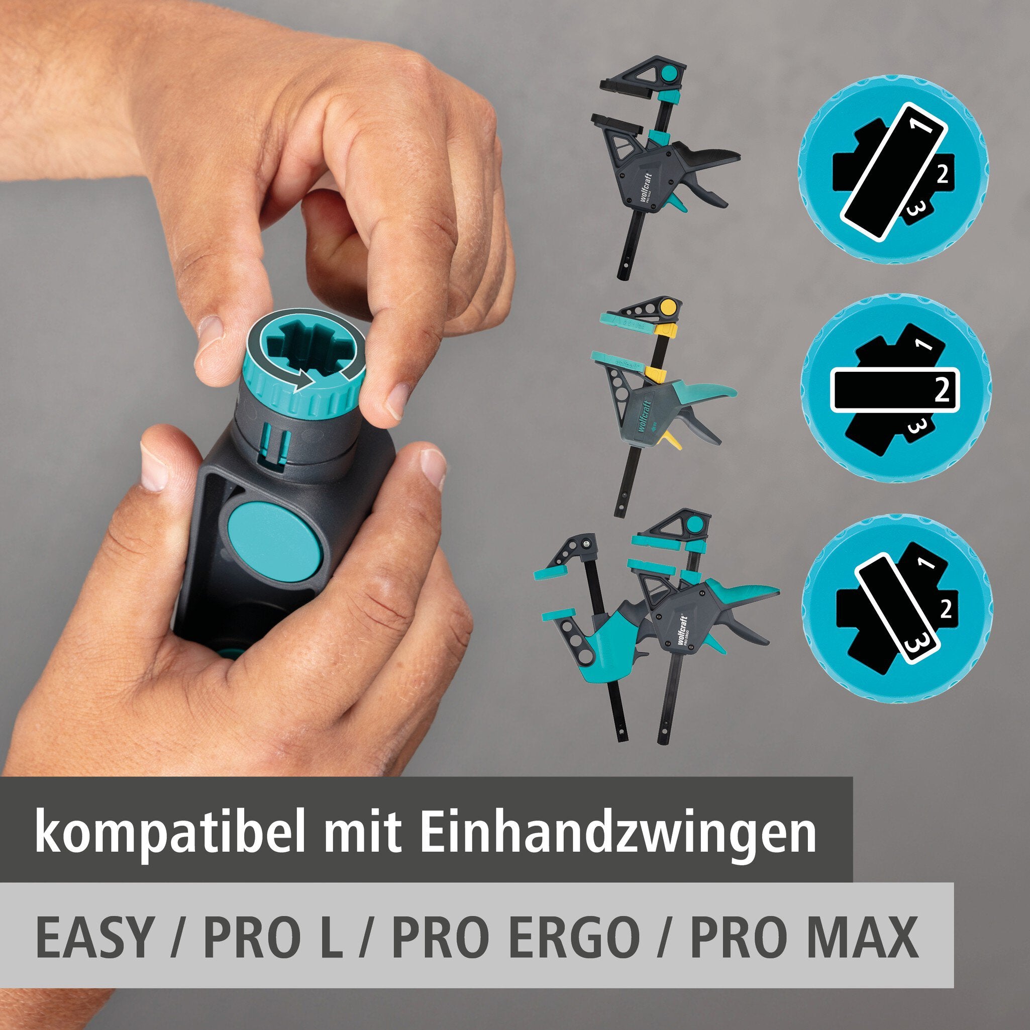 One-Hand Clamp Connector - Info 4 German