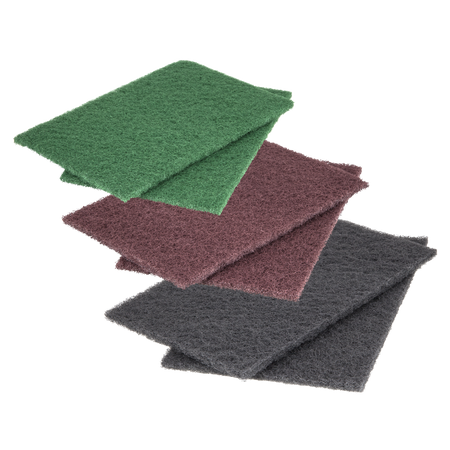6 Burnishing Pads coarse, medium, fine - Product