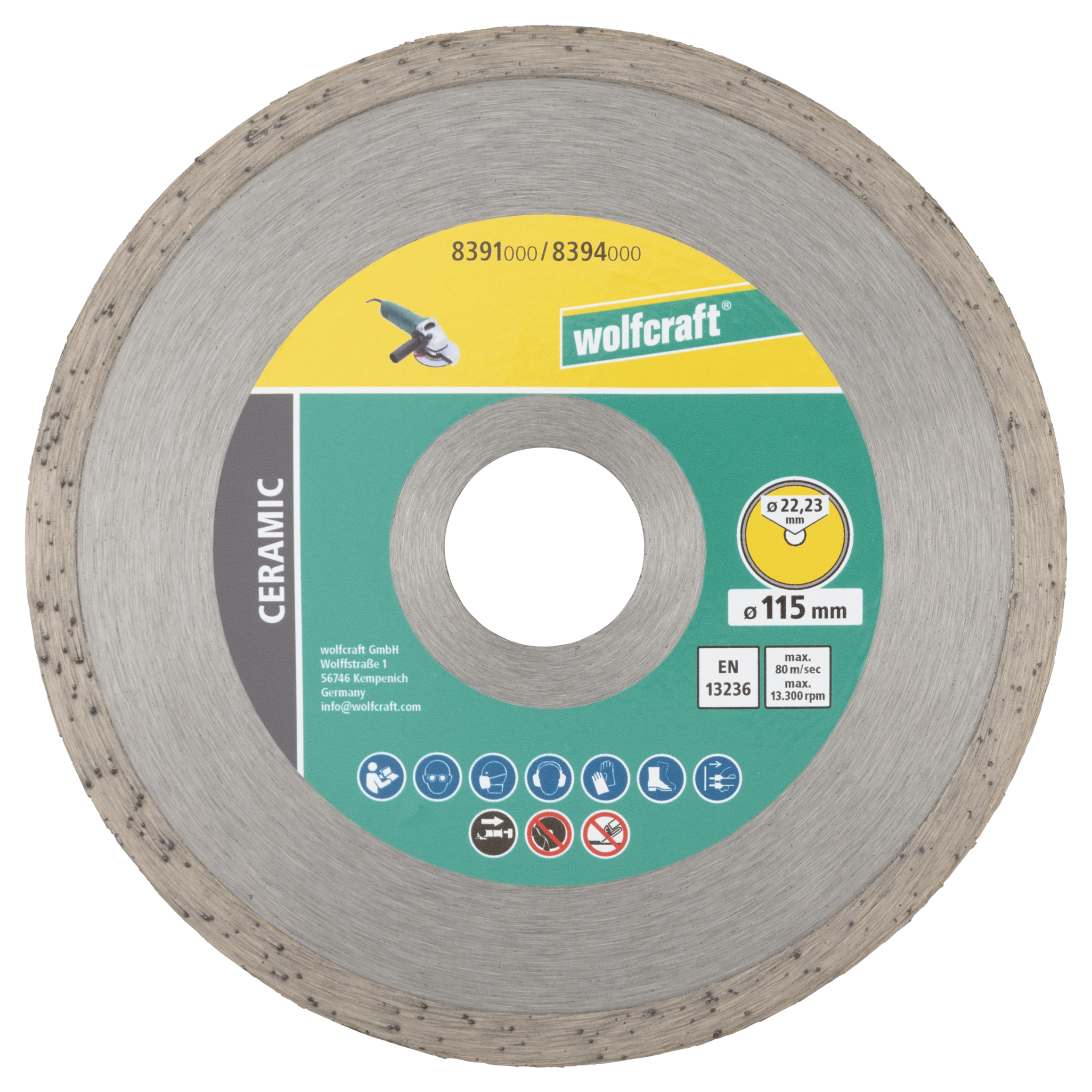 Diamond Cutting Disc Set, Ø 115 mm, 2 Pcs. - Secondary product image 01