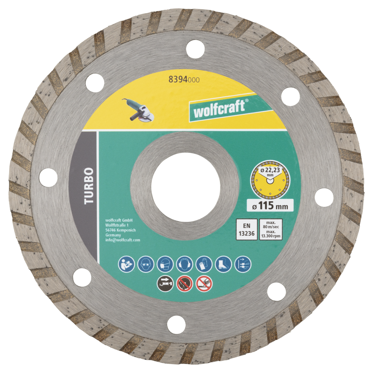 Diamond Cutting Disc Set, Ø 115 mm, 3 Pcs. - Secondary product image 03