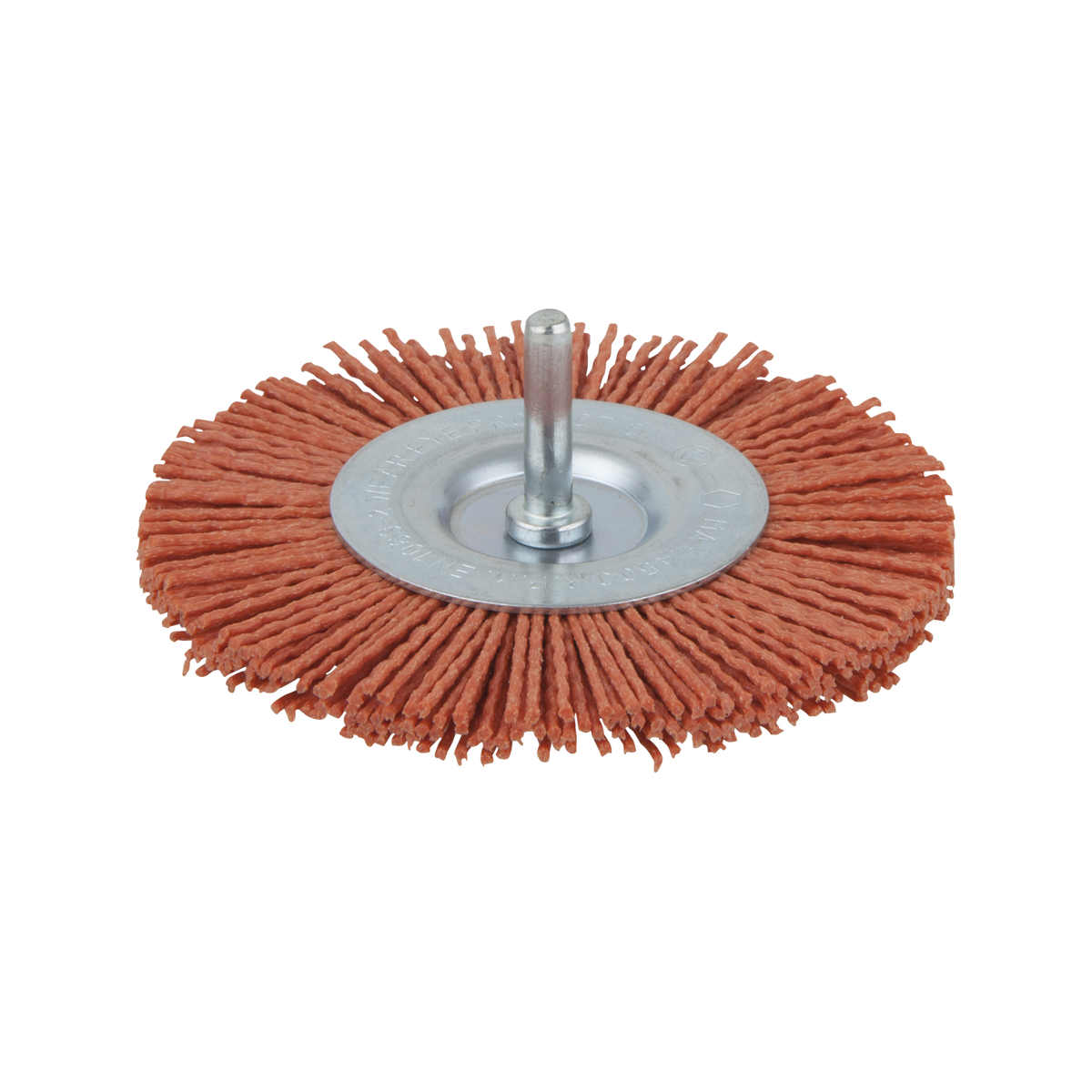 Nylon Wire Wheel Brush, aggressive, Ø 100 mm, Round Shank - Product Image