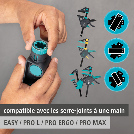 PRO ERGO XL One-Hand Clamp Set, 3 Pcs. - Info Image 1 French