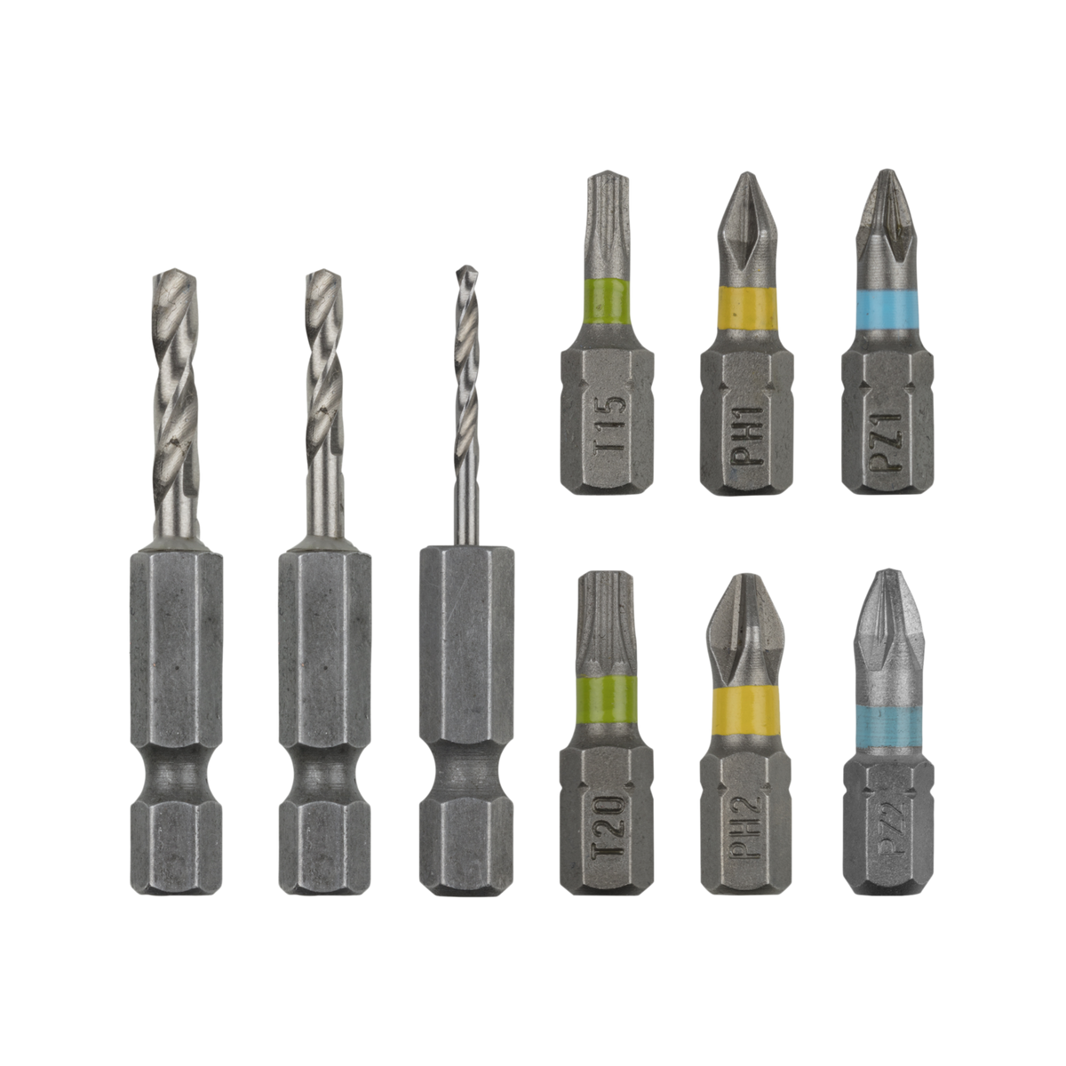 Drilling and Screwing Flipbit Accessories, Set 9 Pcs. - Image 1