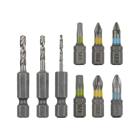 Drilling and Screwing Flipbit Accessories, Set 9 Pcs. - Image 1