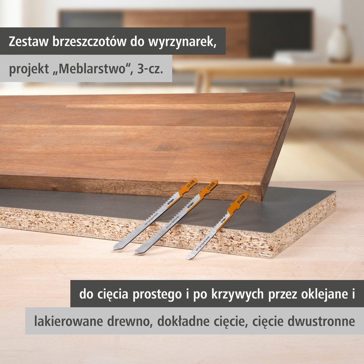 Jigsaw Blade Project Set for Making Furniture, 3 Pcs. (pl)