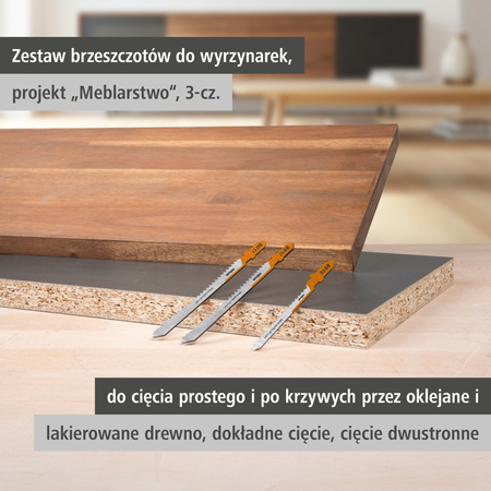 Jigsaw Blade Project Set for Making Furniture, 3 Pcs. (pl)