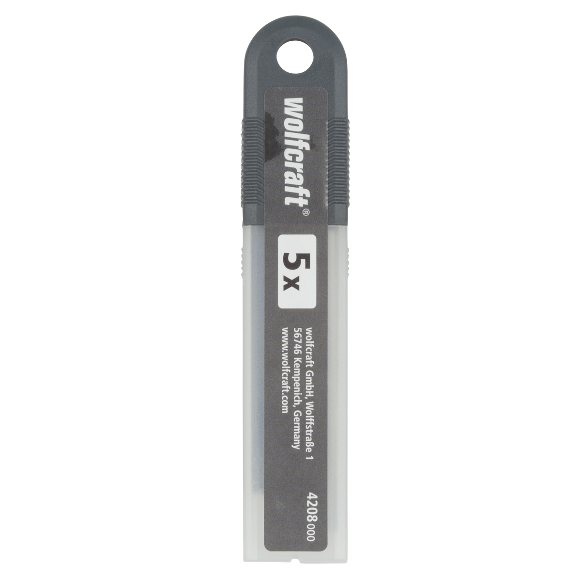 5 Professional Sharp Snap-Off Blades 18 mm Black
