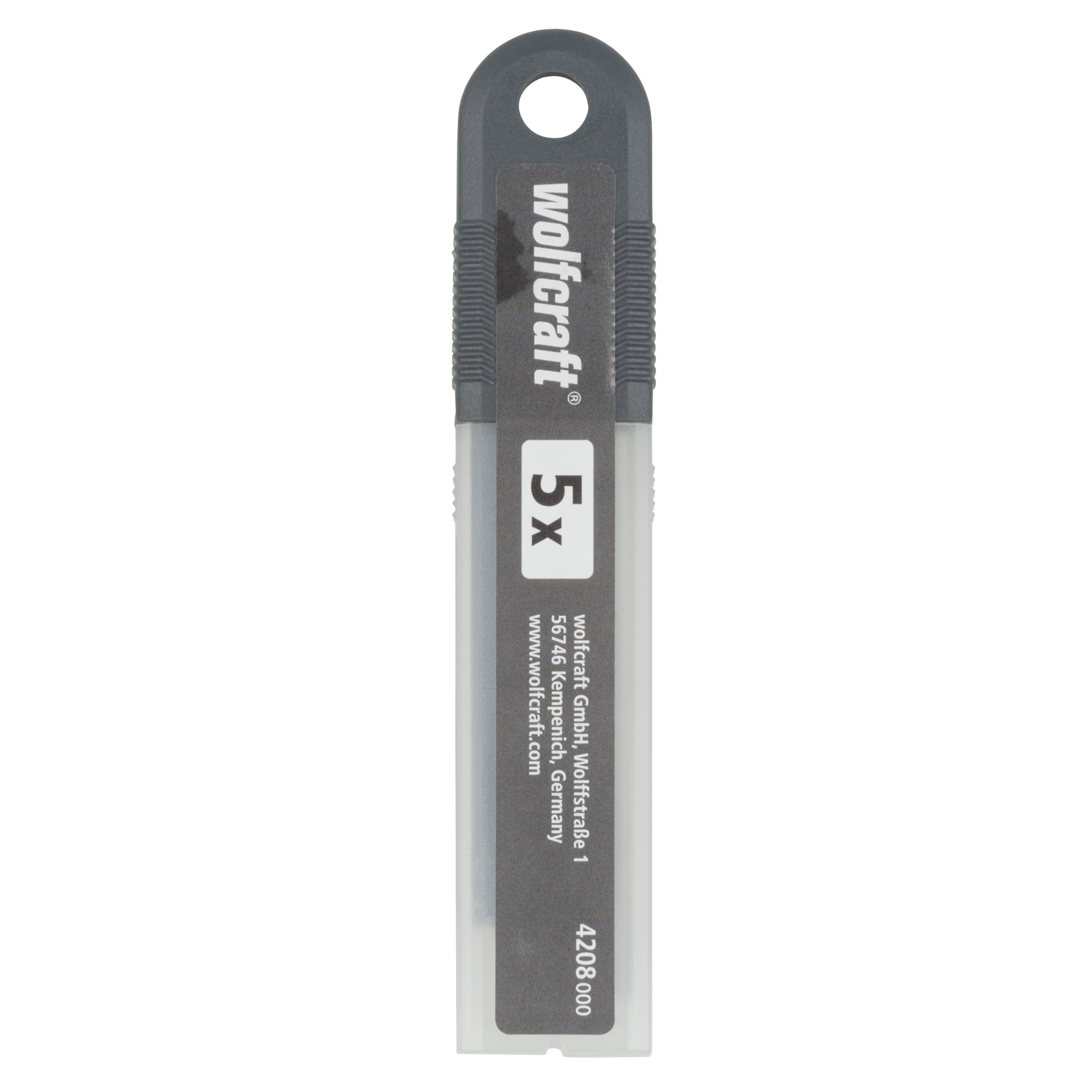 5 Professional Sharp Snap-Off Blades 18 mm Black