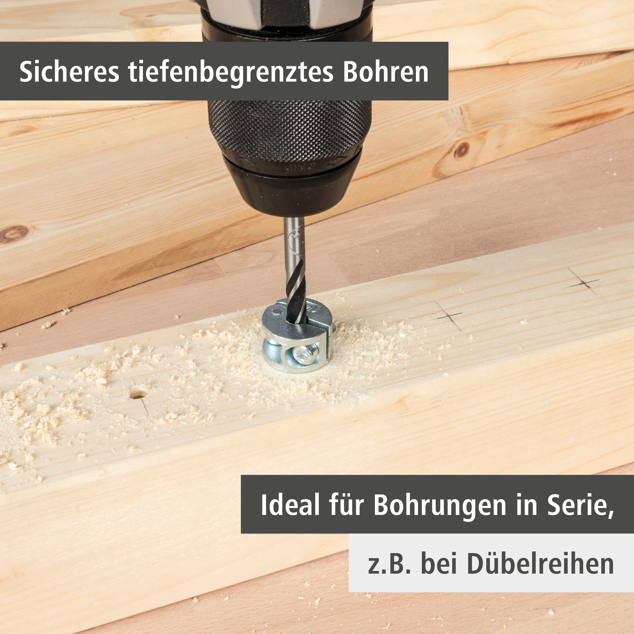 Universal Depth Stop Set, 3 Pcs. (de)