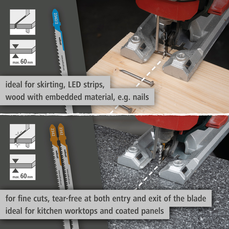 Jigsaw Blade Project Set for Kitchen Installation, 3 Pcs. (en)