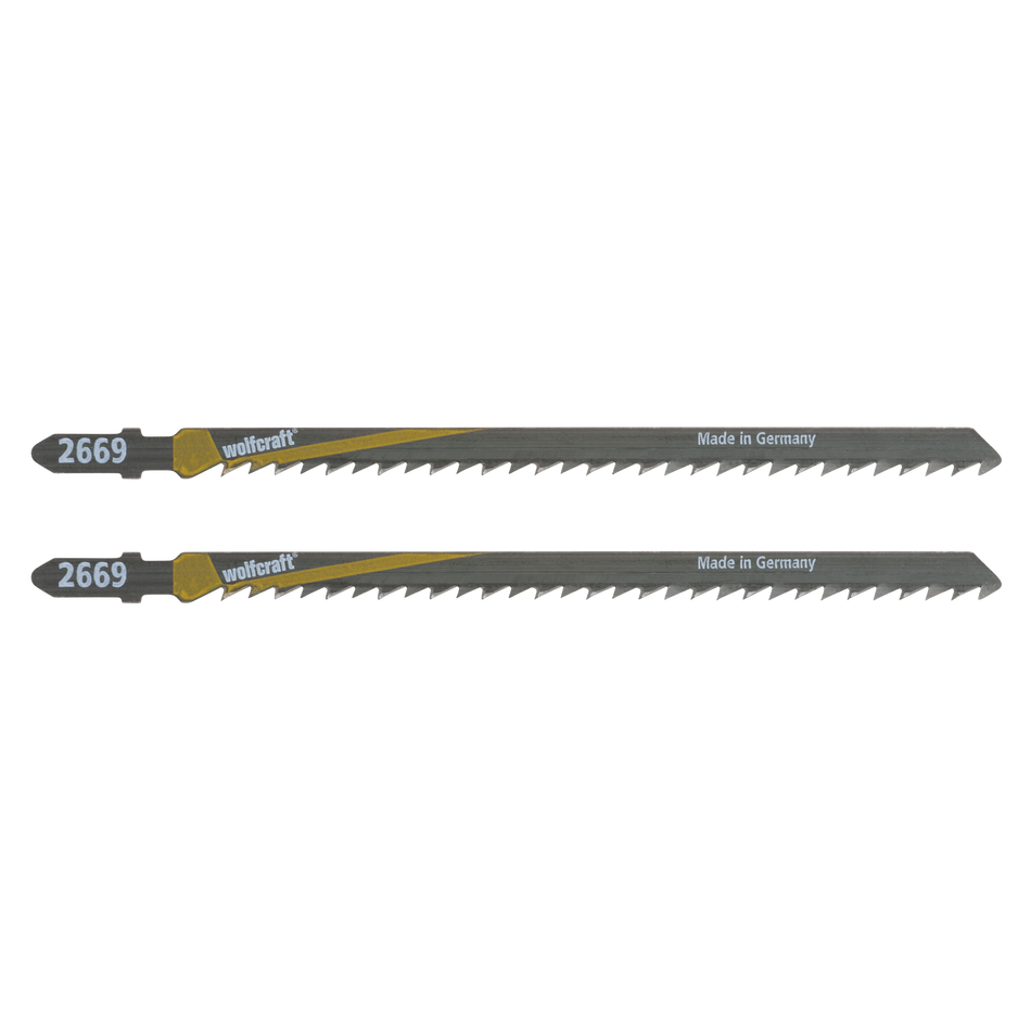 2 x HCS Jigsaw Blade, T-Shank, Wood, Rough Cut