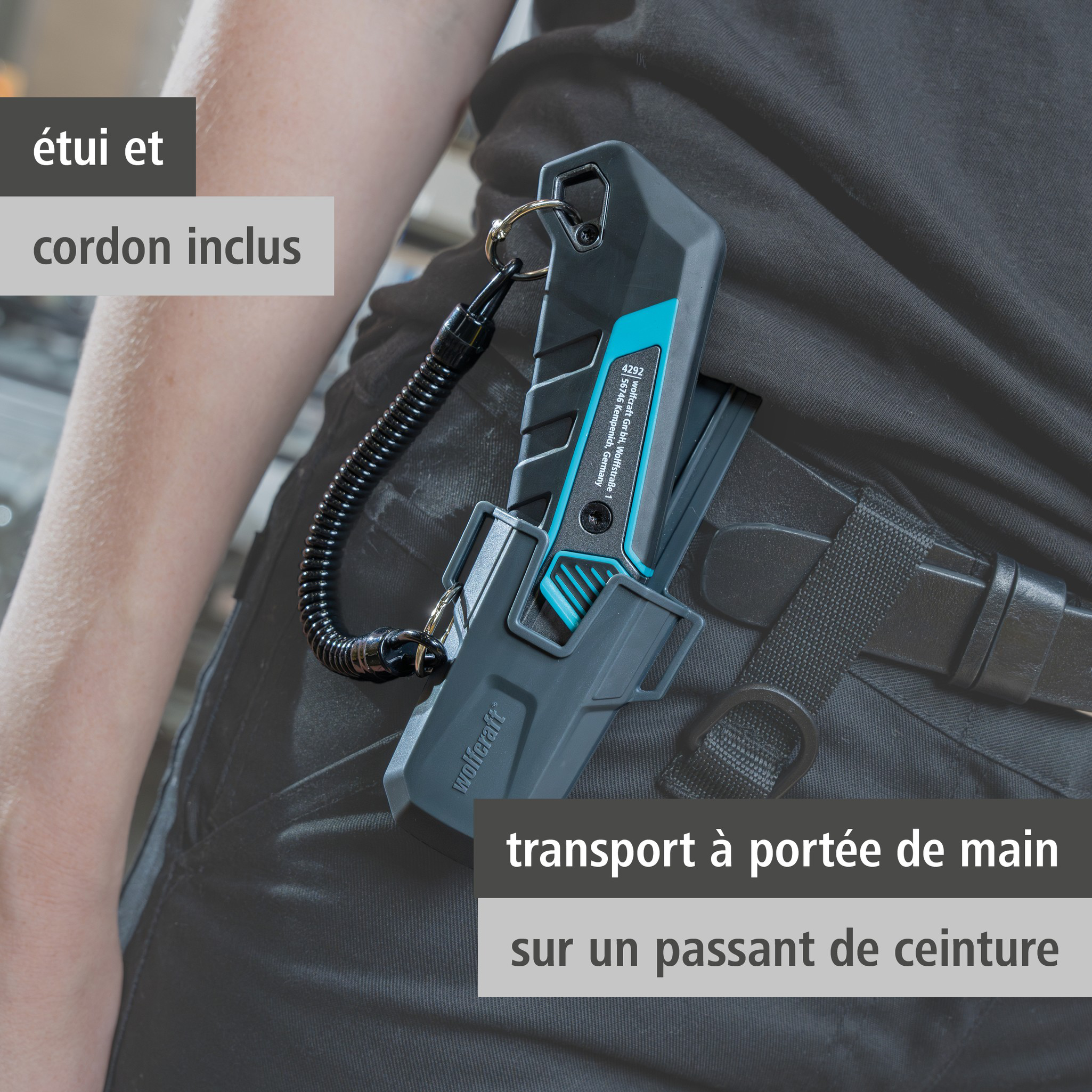 PRO SAFETY Trapezium Blade Knife with Sheath