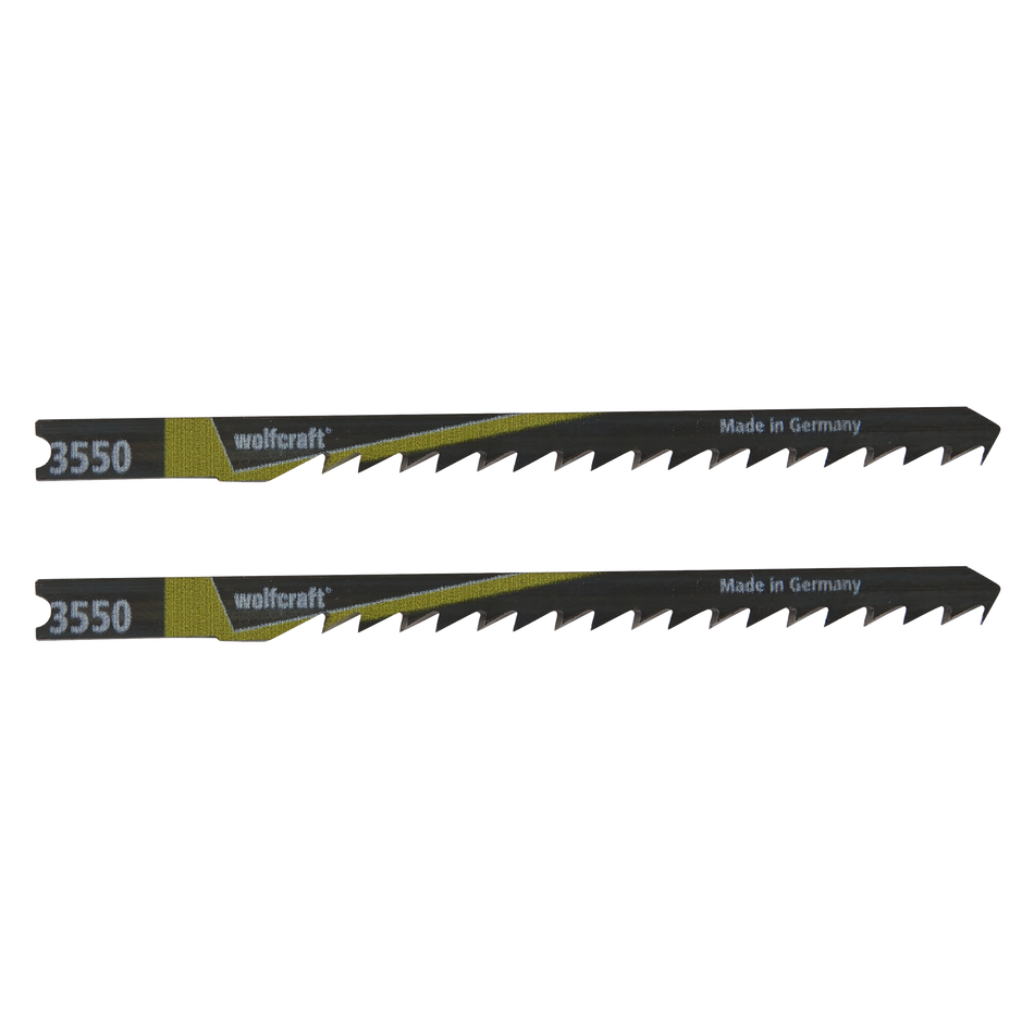 2 HCS Jigsaw Blades, U-shank, wood, fast rough curved cut