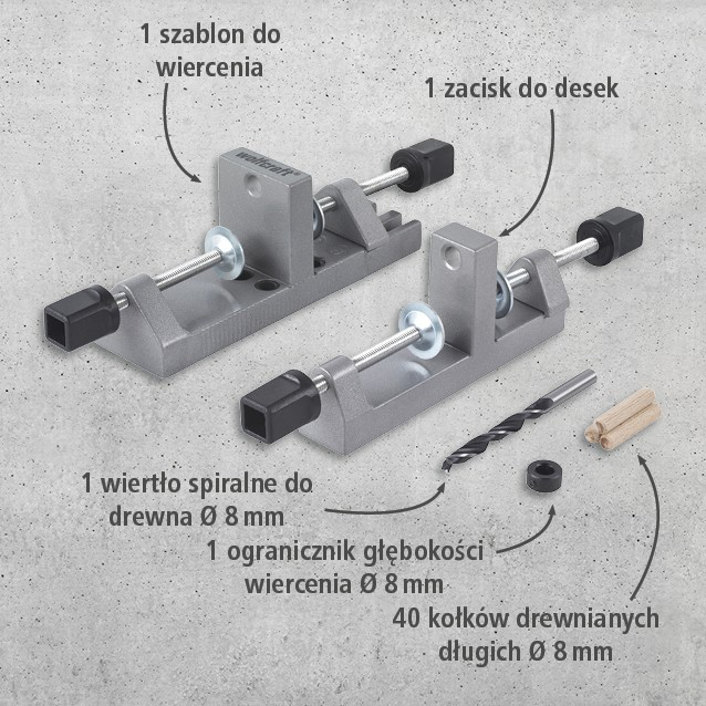 Universal Wood Dowel Joiner Set (pl)