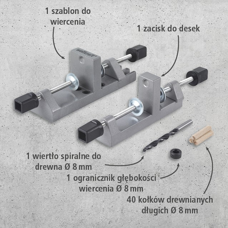 Universal Wood Dowel Joiner Set (pl)