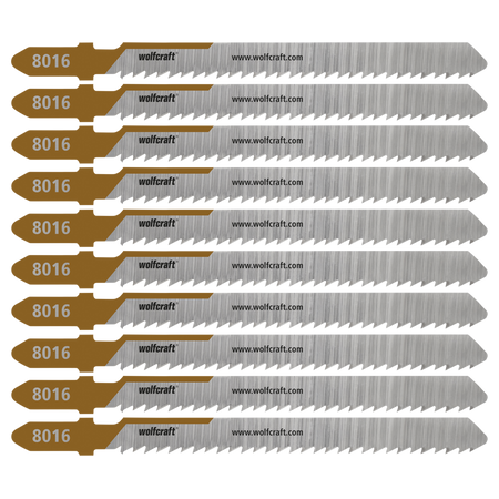 10 Jigsaw Blades, Hardwood, Fine Cuts, Mirror Cut