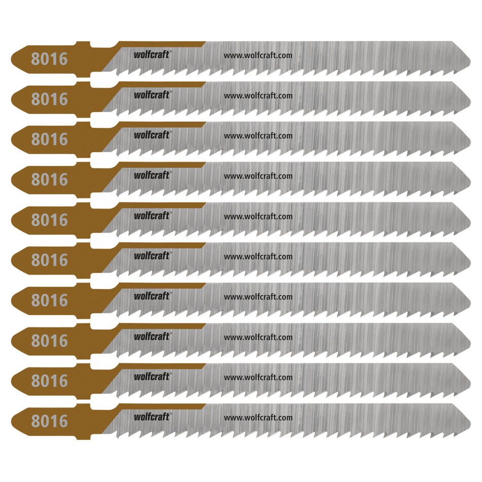 10 Jigsaw Blades, Hardwood, Fine Cuts, Mirror Cut
