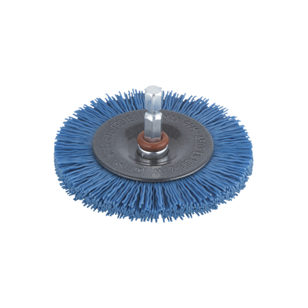 Nylon Wire Wheel Brush, soft, Ø 75 mm