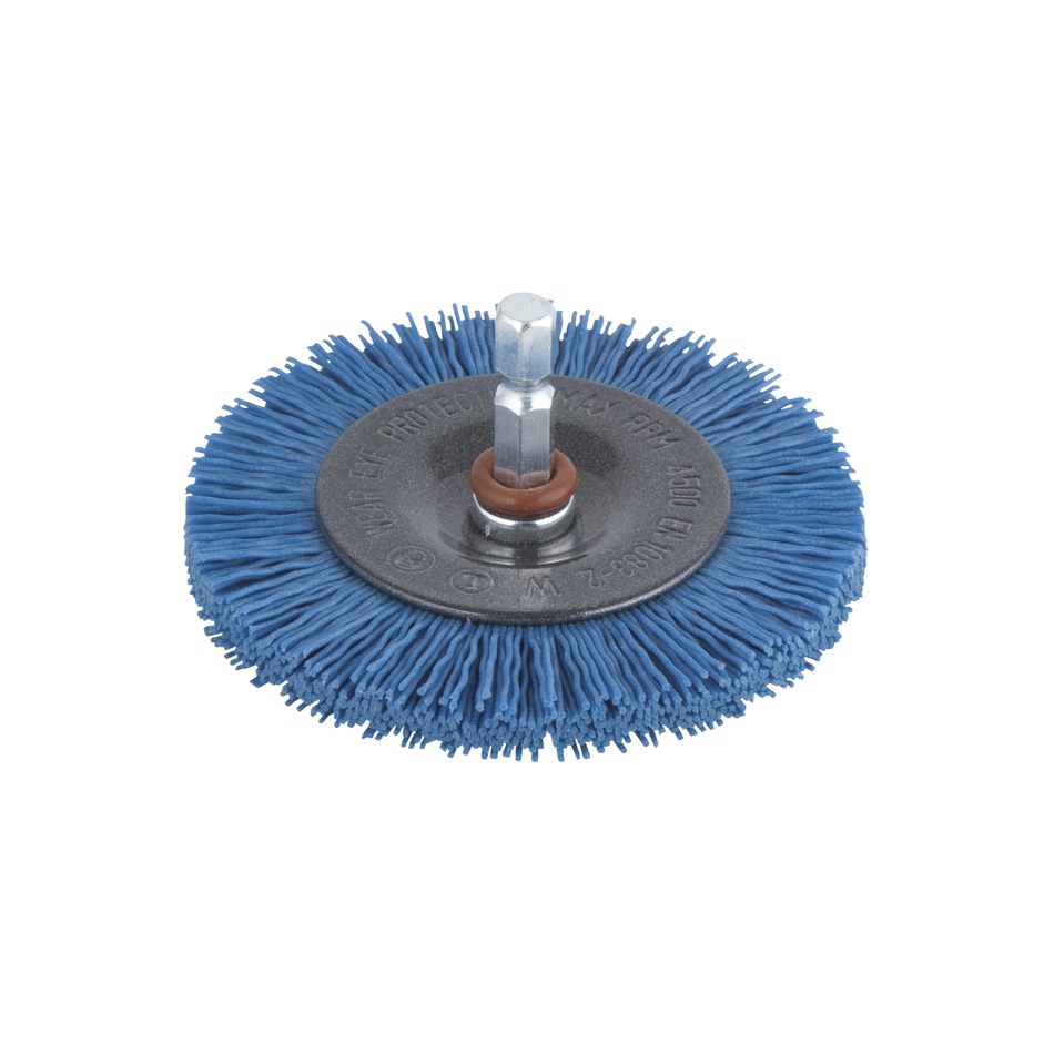 Nylon Wire Wheel Brush, soft, Ø 75 mm