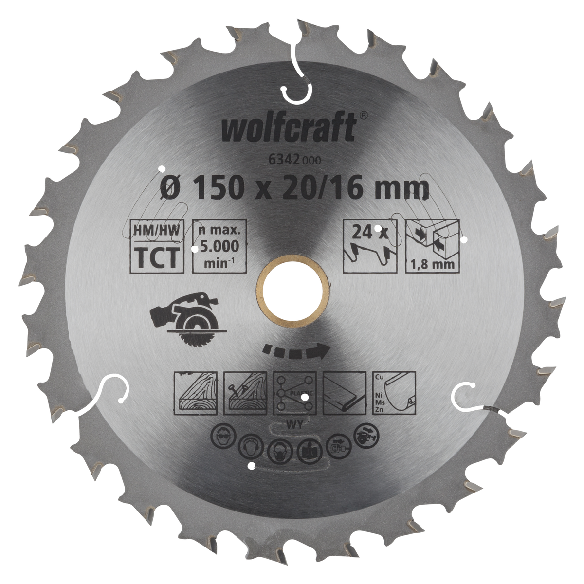 Circular Saw Blades for Cordless Circular Hand Saws, purple series (fast, medium-coarse cuts) - Image 1