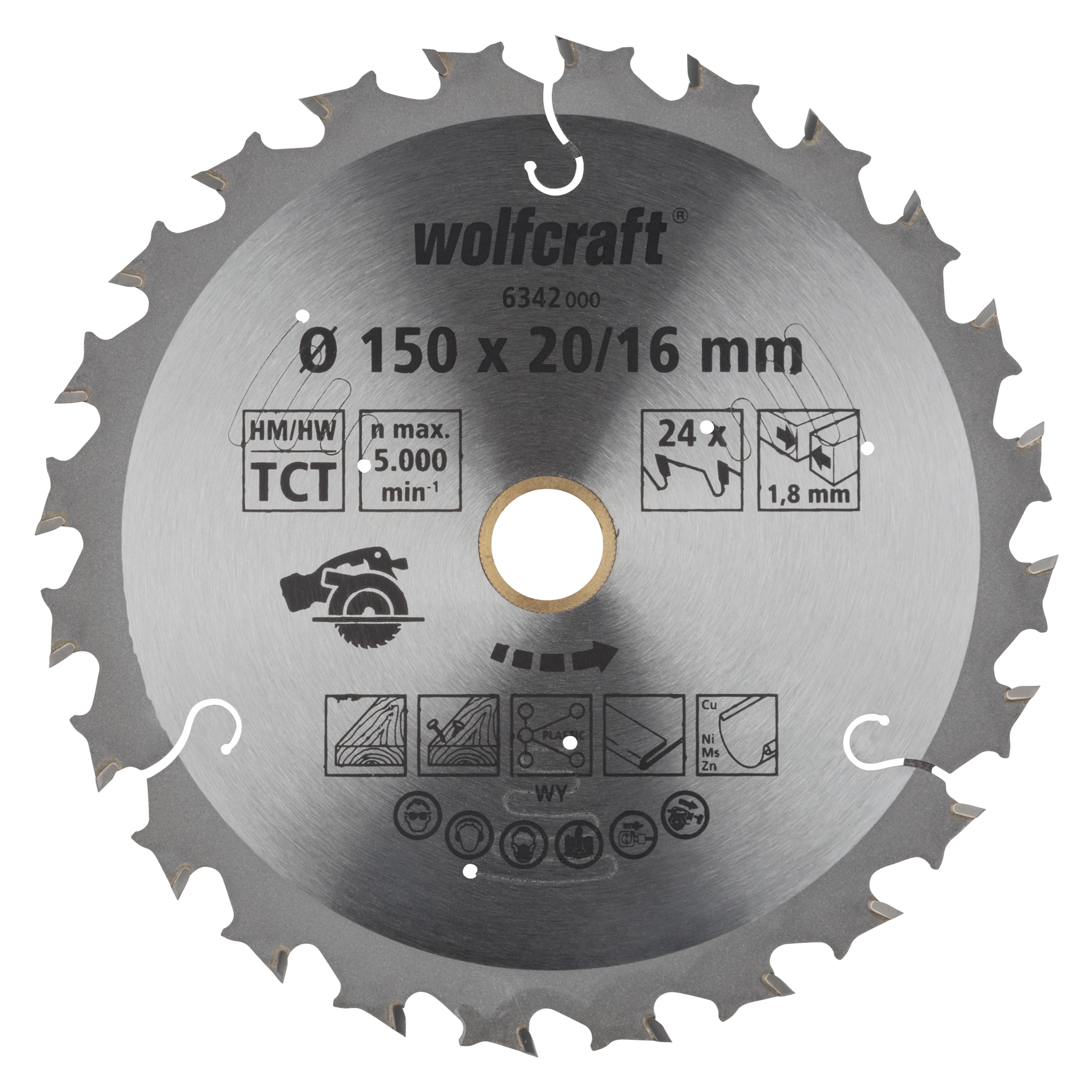 Circular Saw Blades for Cordless Circular Hand Saws, purple series (fast, medium-coarse cuts) - Image 1