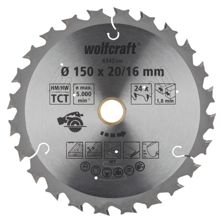 Circular Saw Blades for Cordless Circular Hand Saws, purple series (fast, medium-coarse cuts) - Image 1