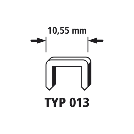 Broad Back Staples, Type 013