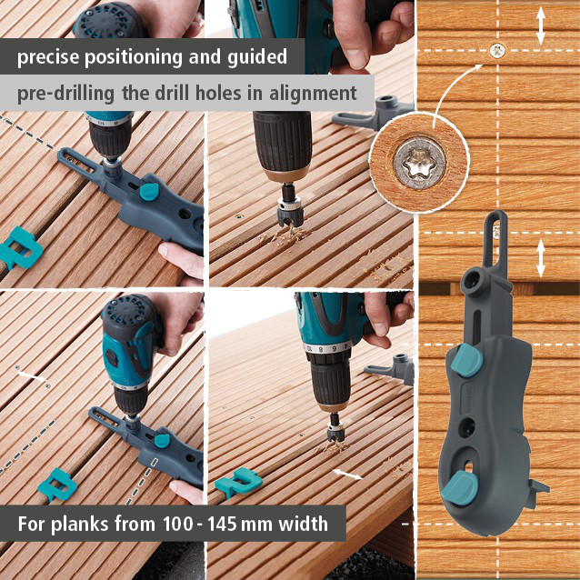 Deck Flooring Drilling Set, 3 pcs. (en)
