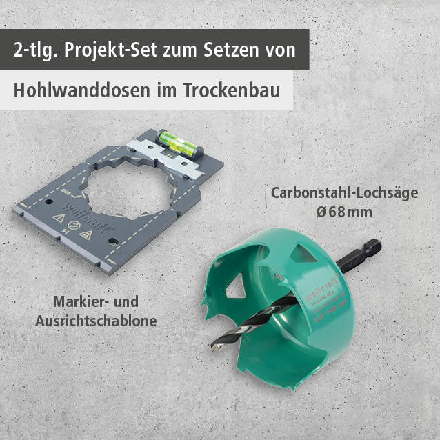 “Installing Hollow Wall Boxes” Project Set, Ø 68 mm (de)