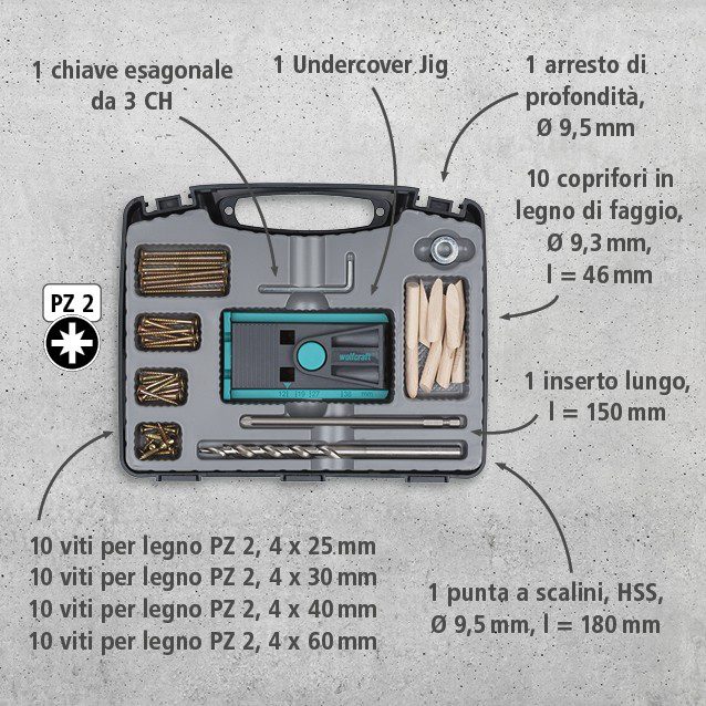Undercover Jig Set PZ, 55 pcs. (it)