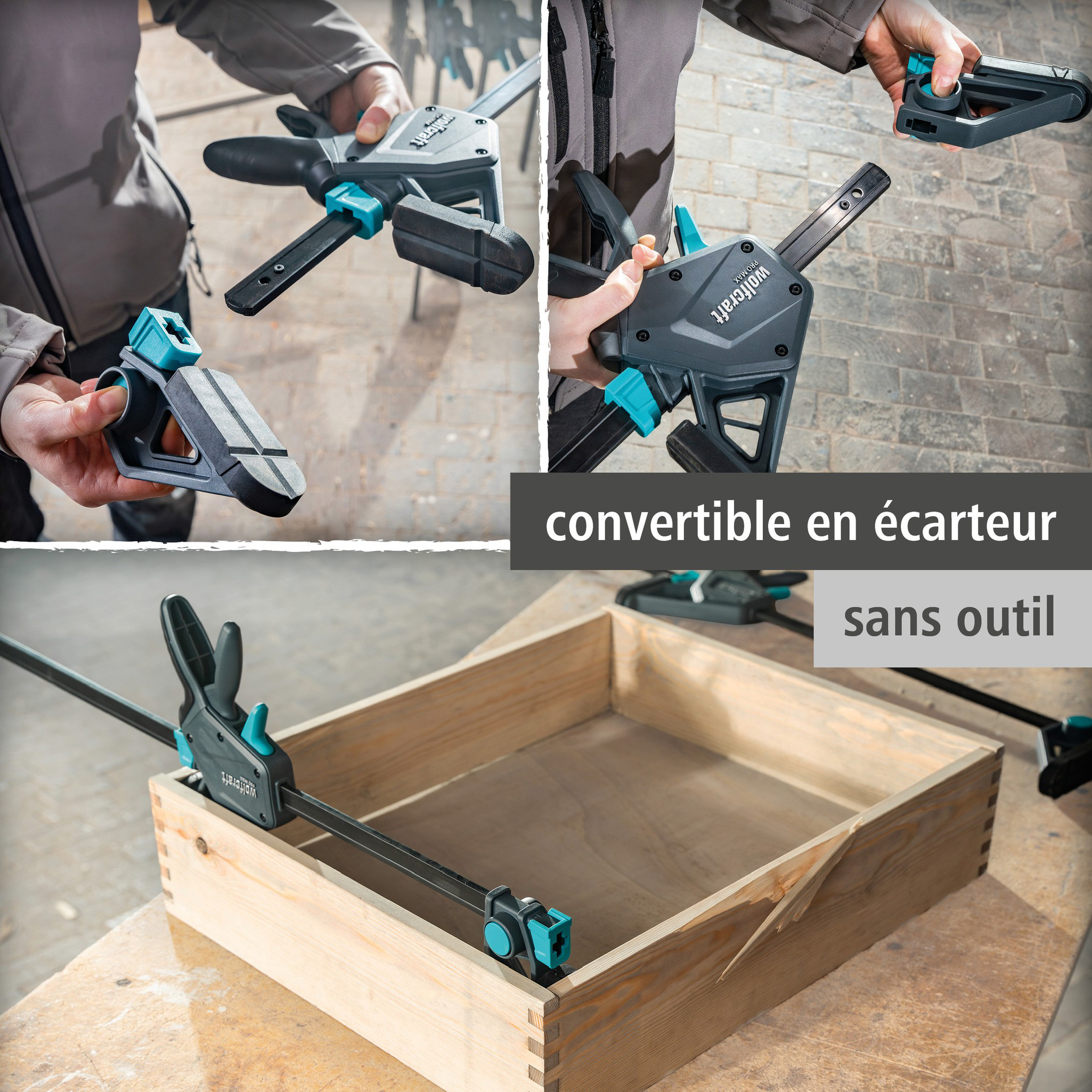 PRO MAX One-Hand Clamp - Info Image 3 French