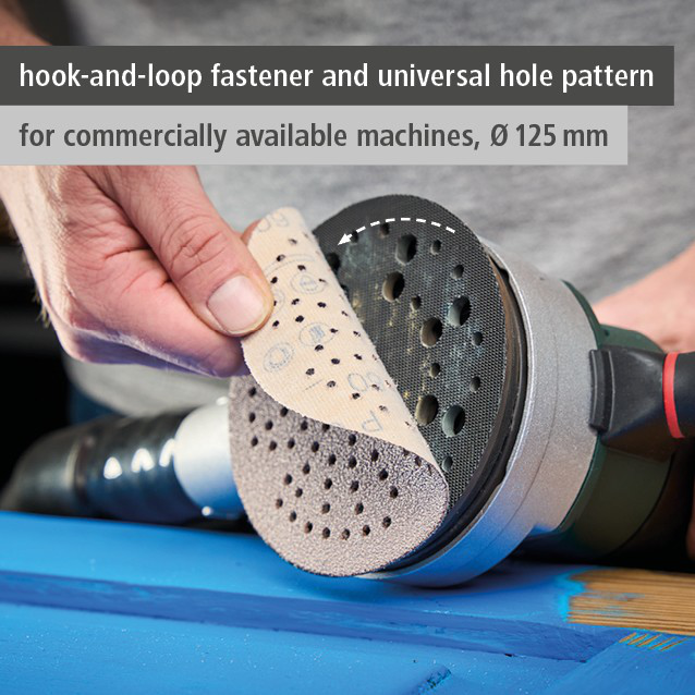 Multi-Hole Sanding Discs for Eccentric Sanders, Ø 125 mm (en)