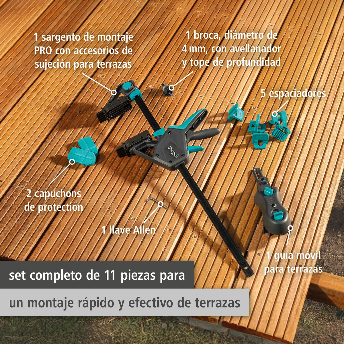 PRO Deck Building Set, 11 pcs. (es)