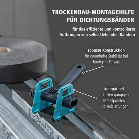 Drywall Installation Aid for Sealing Tapes (de)
