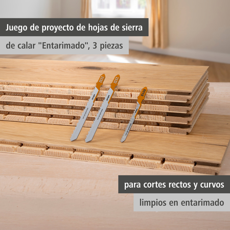 Jigsaw Blade Project Set for Parquet, 3 Pcs. (es)