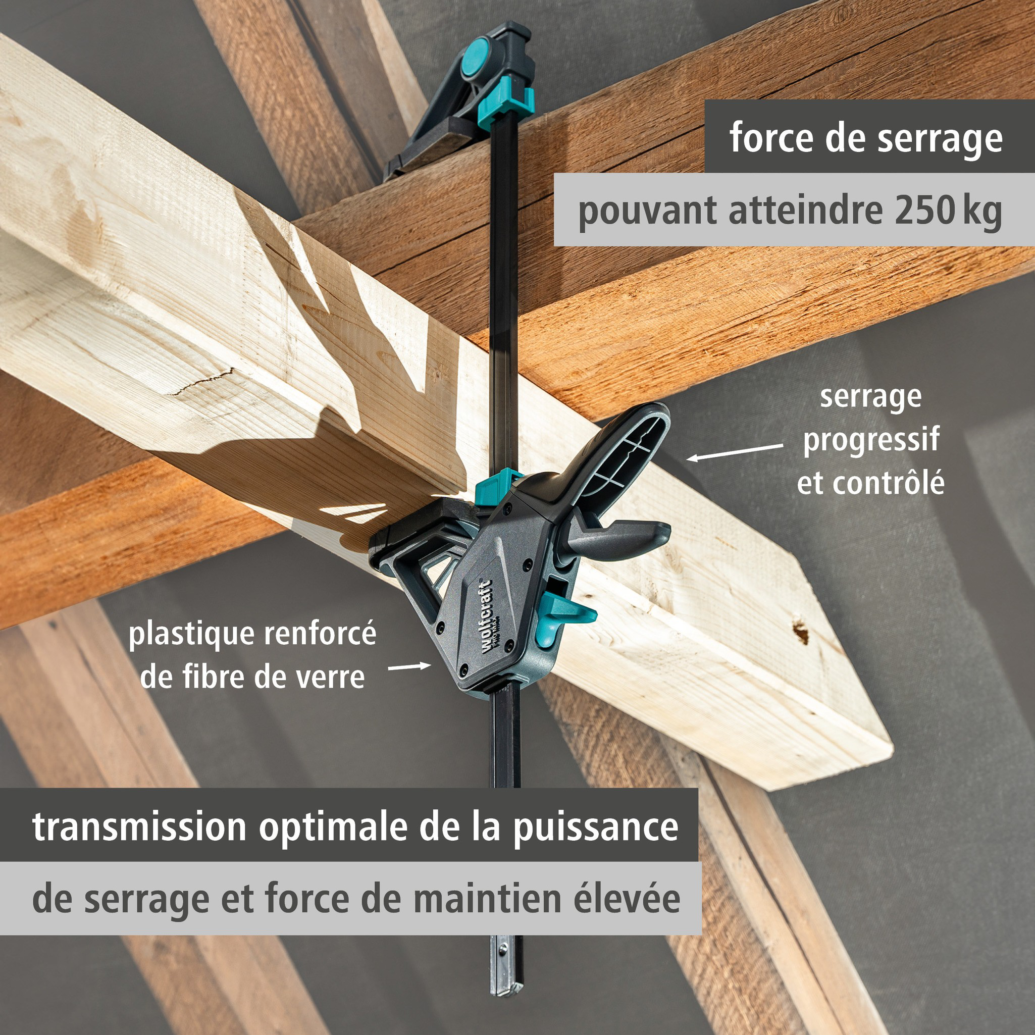 PRO MAX One-Hand Clamp - Info Image 1 French