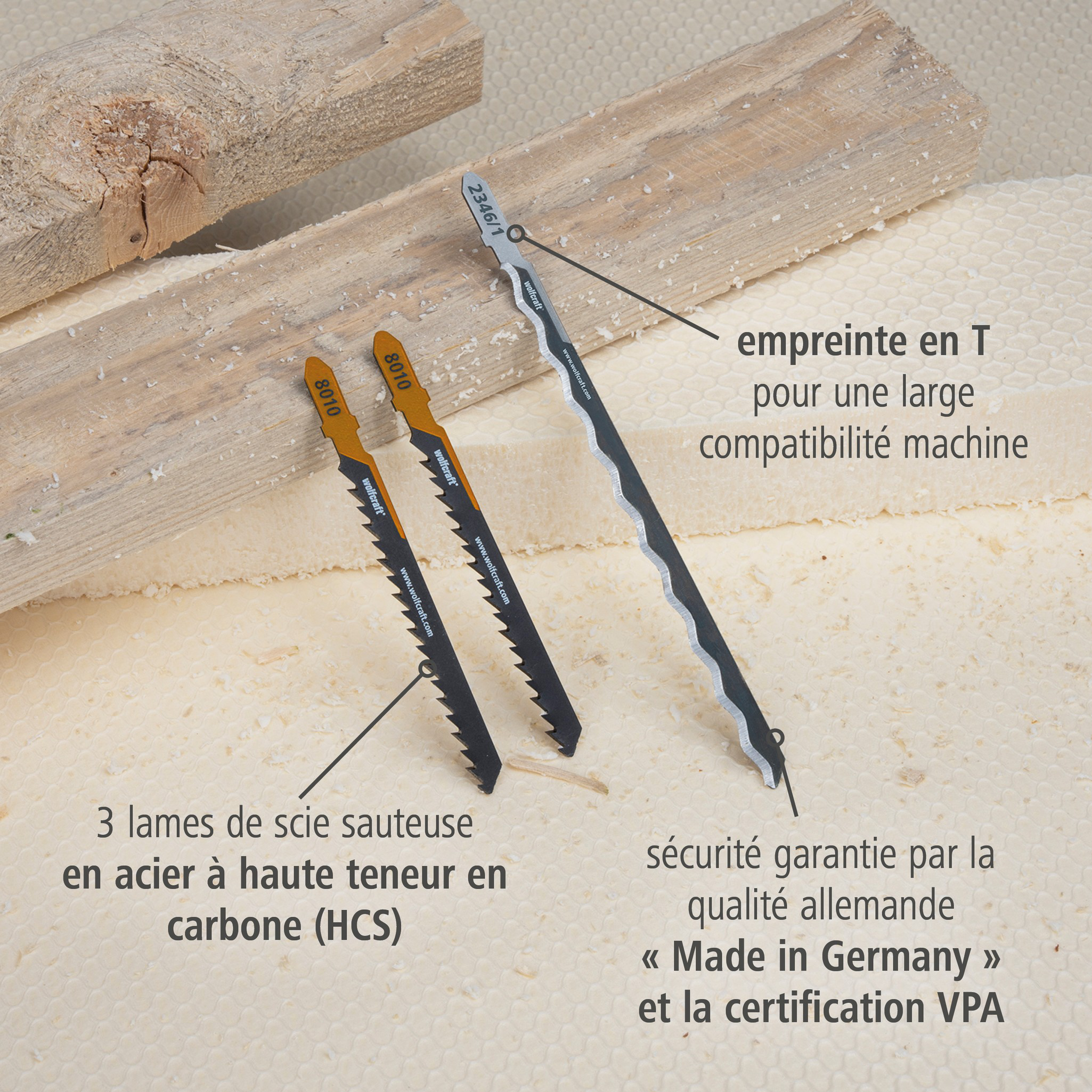 Jigsaw Blade Project Set for Insulation, 3 Pcs. (fr)