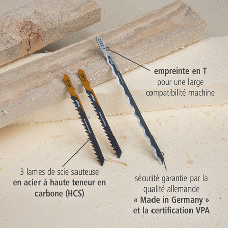 Jigsaw Blade Project Set for Insulation, 3 Pcs. (fr)