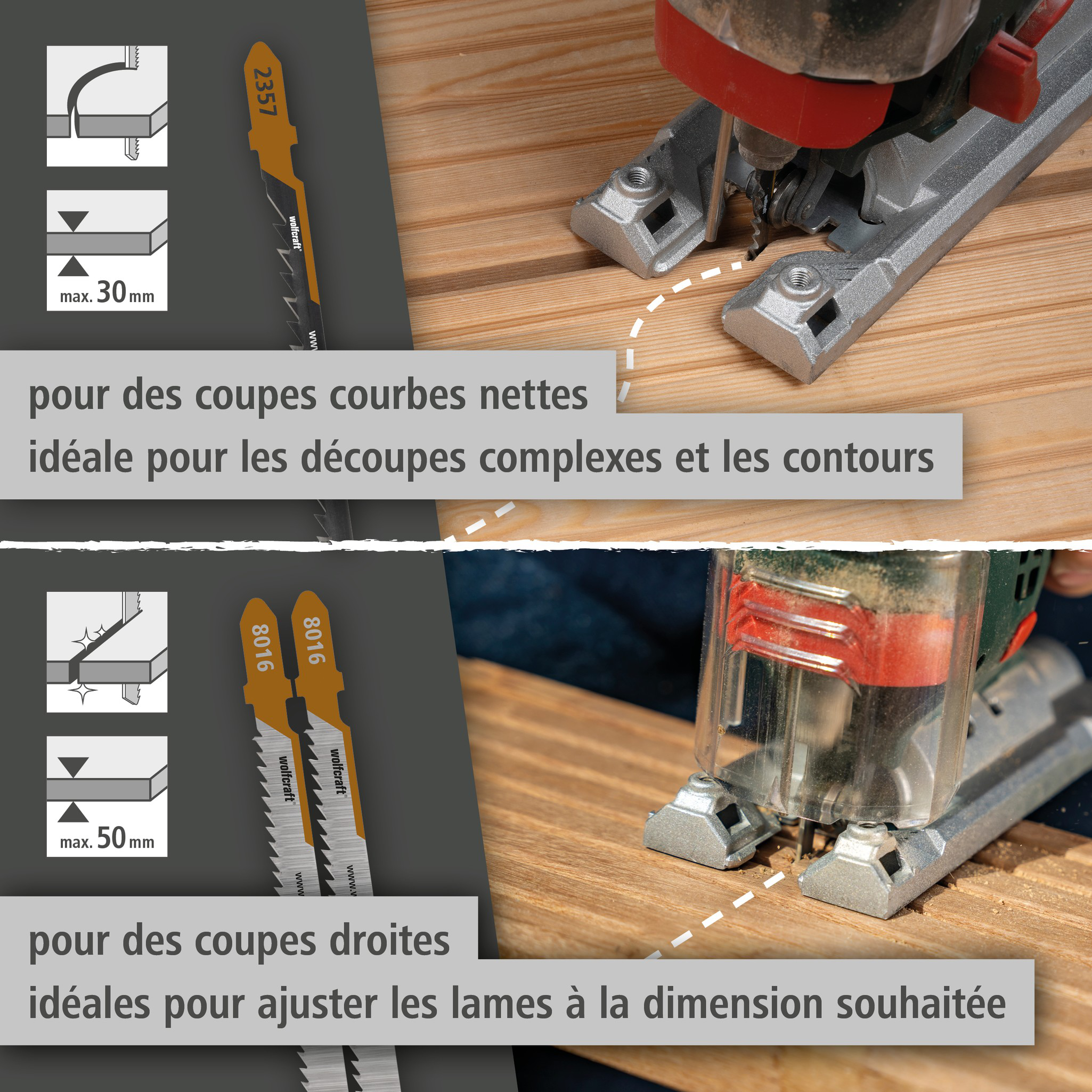 Jigsaw Blade Project Set for Deck Building, 3 Pcs. (fr)