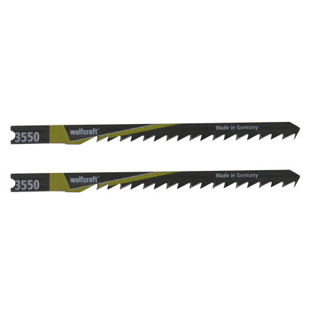 2 HCS Jigsaw Blades, U-shank, wood, fast rough curved cut