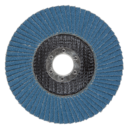 Lamellar Flap Disc for metal, zircon corundum, Ø 125 mm, grain 40