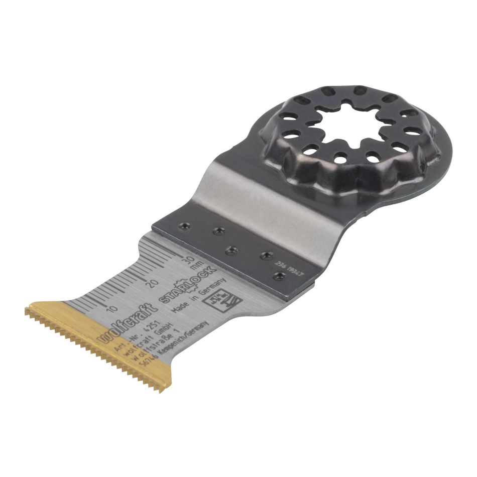 TC Pushcut Saw Blade Expert”, TiN, STARLOCK receptacle, aluminium, stainless steel, 32 mm