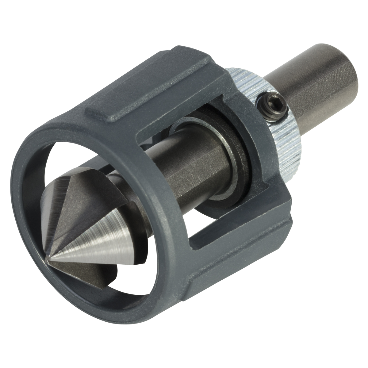 HSS Conical Countersink with Depth Stop, Triangular Shank - Image 1