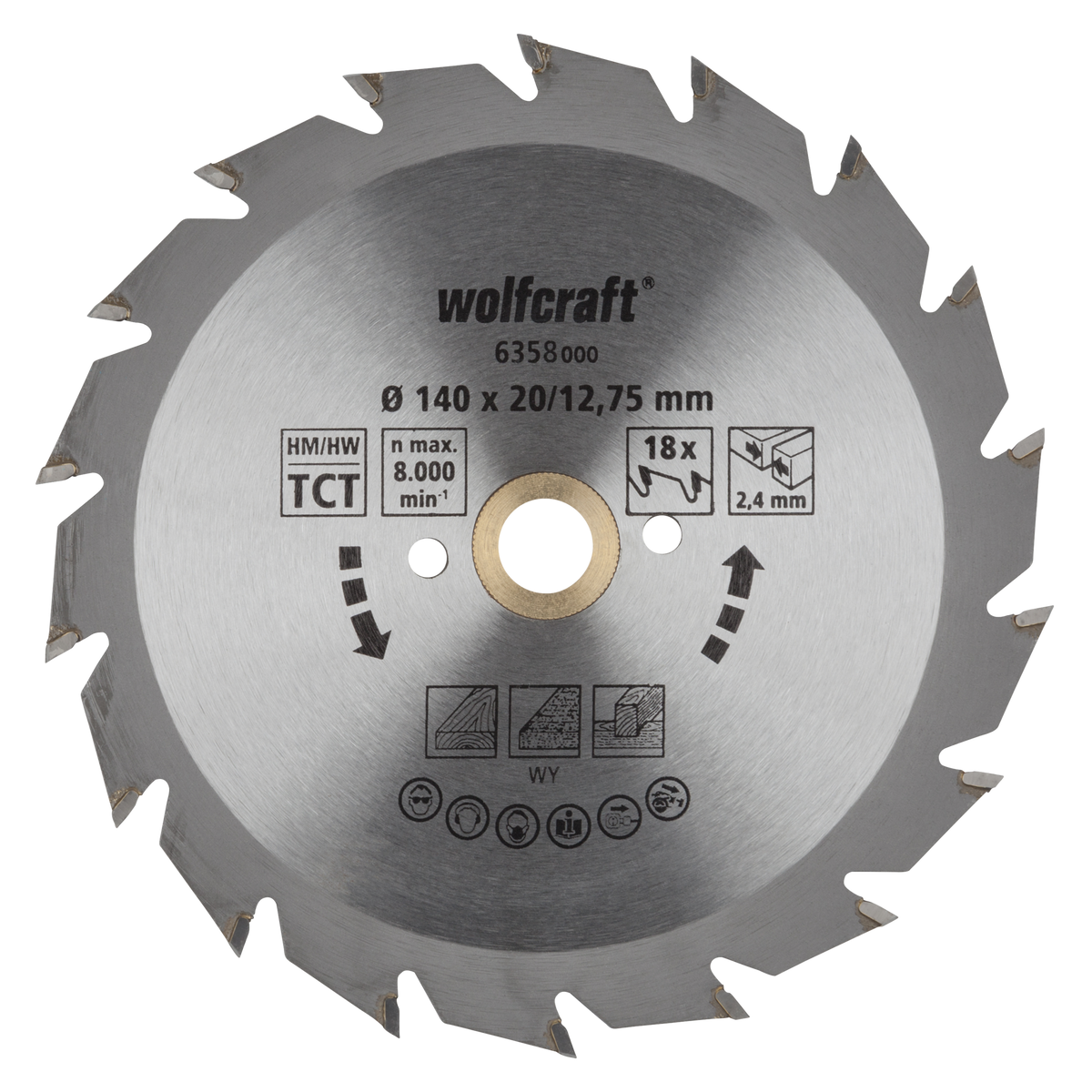 Circular Hand Saw Blades, green series (fast, medium-coarse cuts) - Image 1