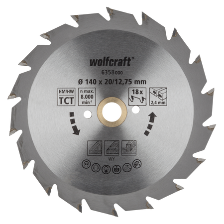 Circular Hand Saw Blades, green series (fast, medium-coarse cuts) - Image 1