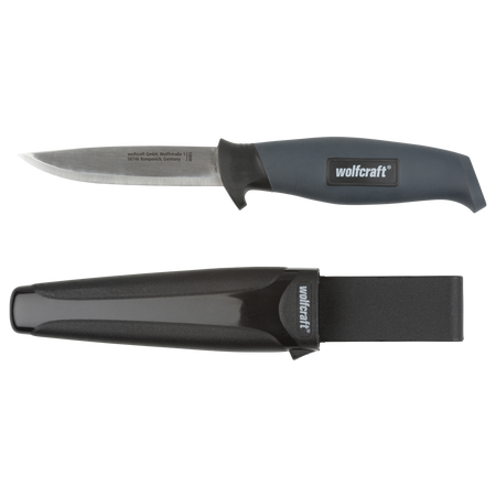 Outdoor Knife with Smooth Blade and Sheath - Image 1