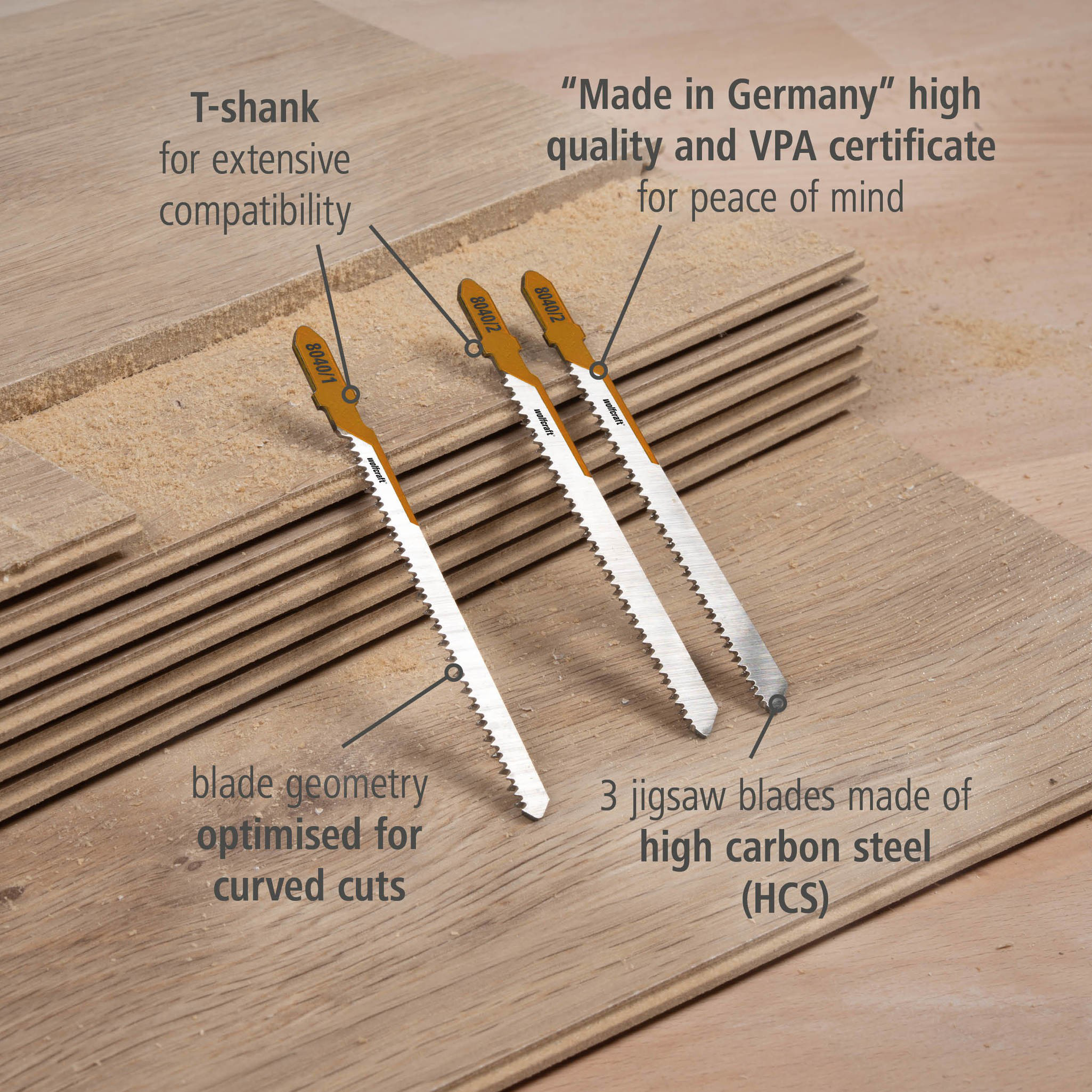 Jigsaw Blade Project Set for Laminate, 3 Pcs. (en)
