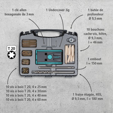 Undercover Jig Set TX, 55 pcs. (fr)